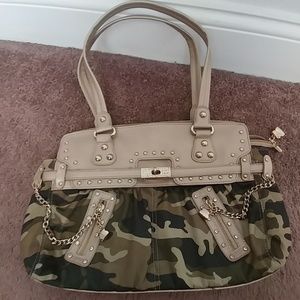 Kathy Van Zeeland Camouflage Handbag - image 1